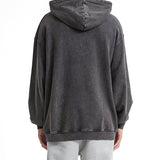 Graymatter limited edition white logo hoodie back view.